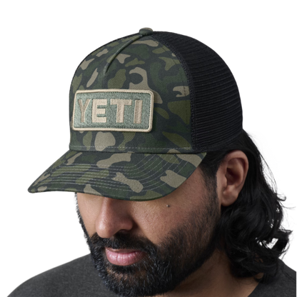 Yeti Men's Full Green Camo Pro Trucker Cap