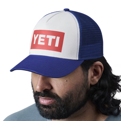 Yeti Men's Limited Edition Stamp Pro Trucker Blue Cap