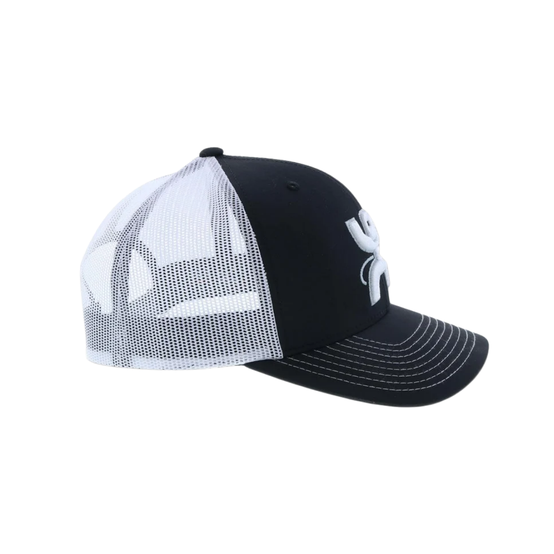Hooey Men's Arc 6 Panel Black Cap