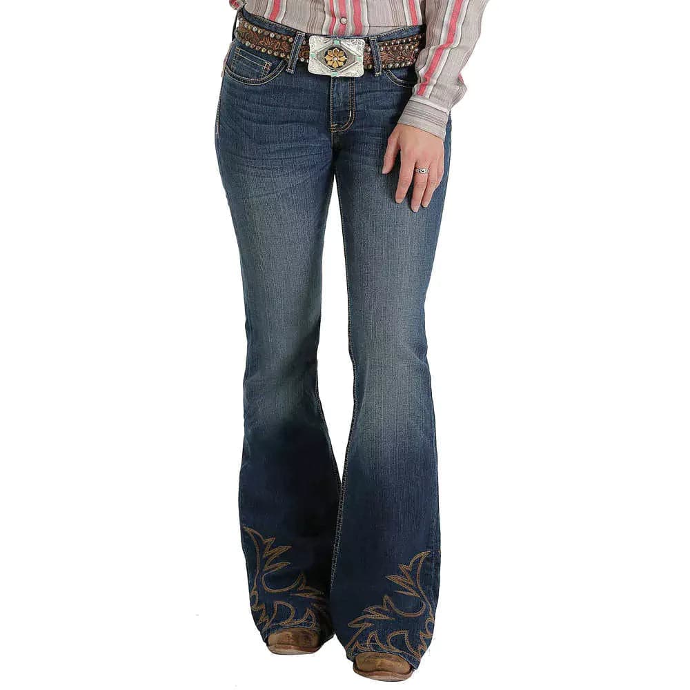 Cruel Girls Women's Denim Hannah Dark Stone Blue Jeans