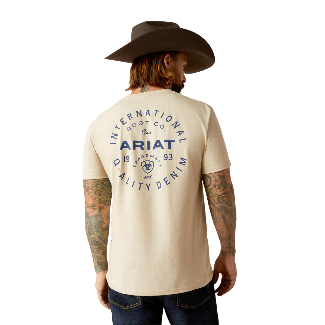 Ariat Men's Stamped Seal Natural Tee Shirt