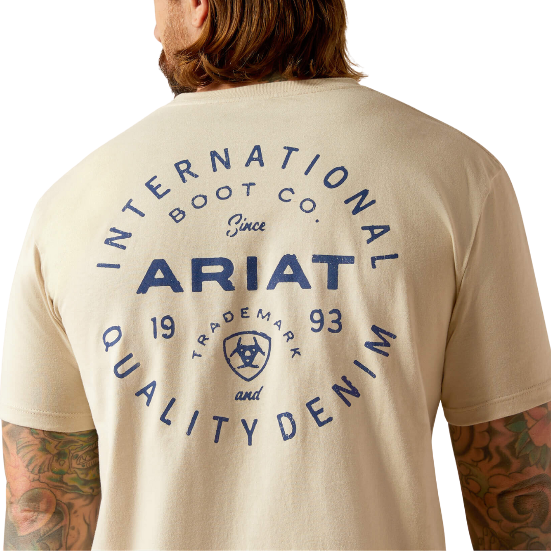 Ariat Men's Stamped Seal Natural Tee Shirt