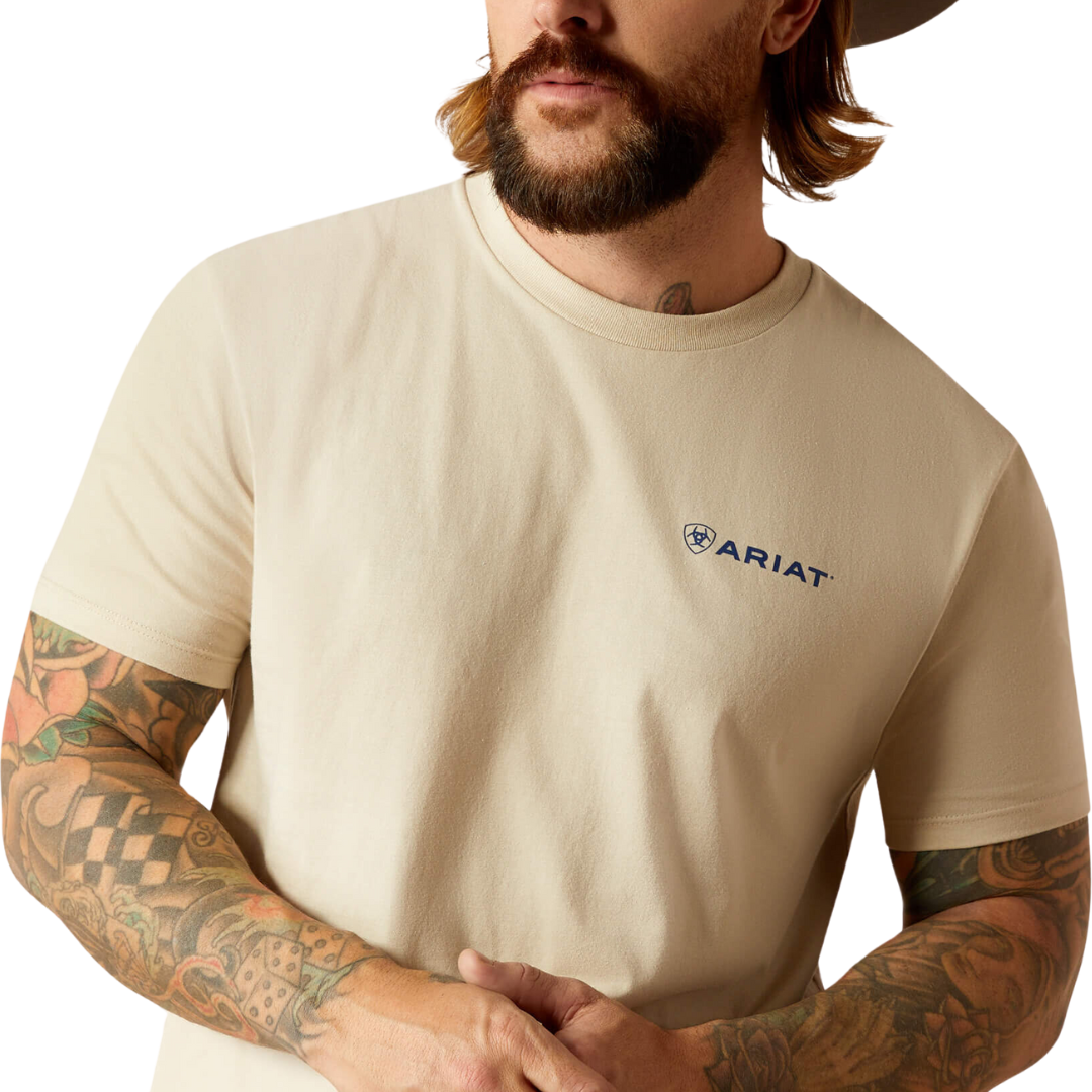 Ariat Men's Stamped Seal Natural Tee Shirt