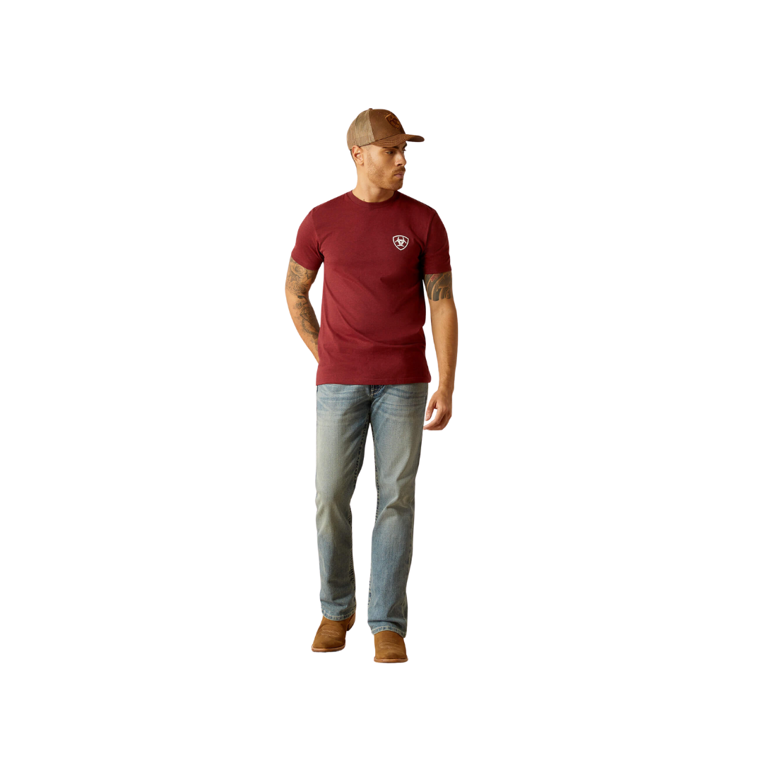 Ariat Men's Eagle And Snake Red Tee Shirt