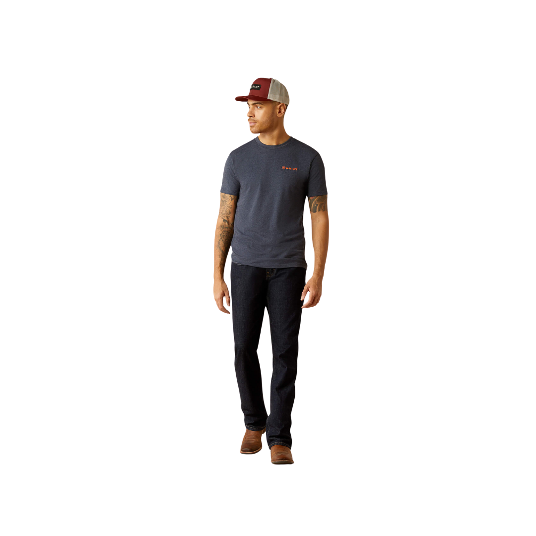 Ariat Men's Eagle Rock Navy Heather Shirt