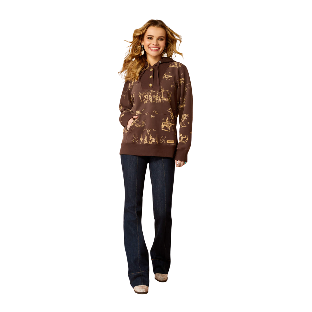 Ariat Women's Ranchin Print Hoodie