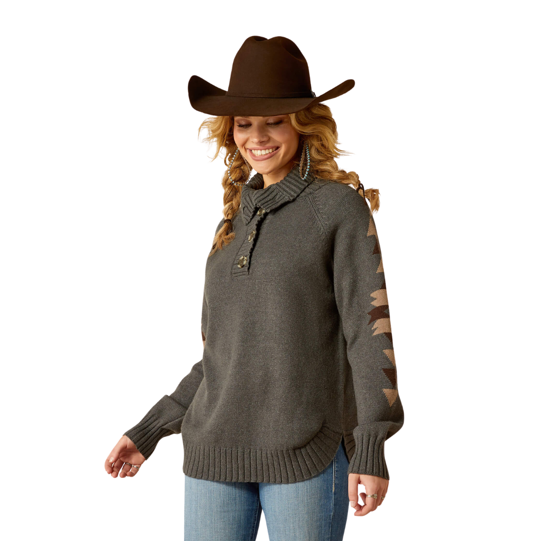 Ariat Women's Madison Heather Grey Sweater