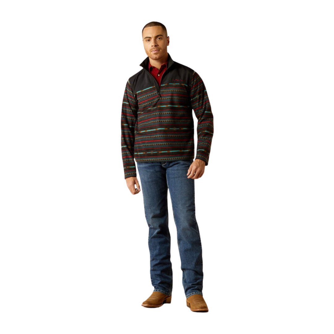 Ariat Men's Basis 2.0 Zip Black Southwest Sweatshirt