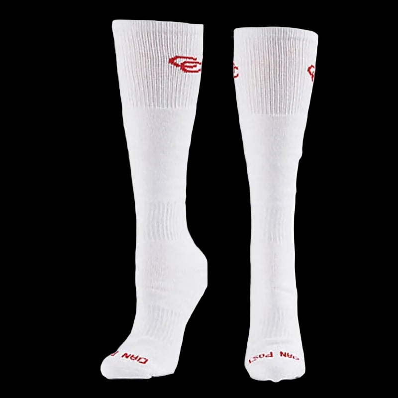 Dan Post Women's Cowgirl Certified Over The Calf White Socks