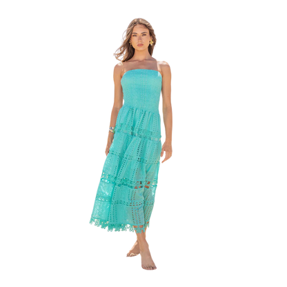 strapless open back dress Strut & Bolt Camiri Ruffle Frills Faux Wrap Mini Dress – ReFINE309