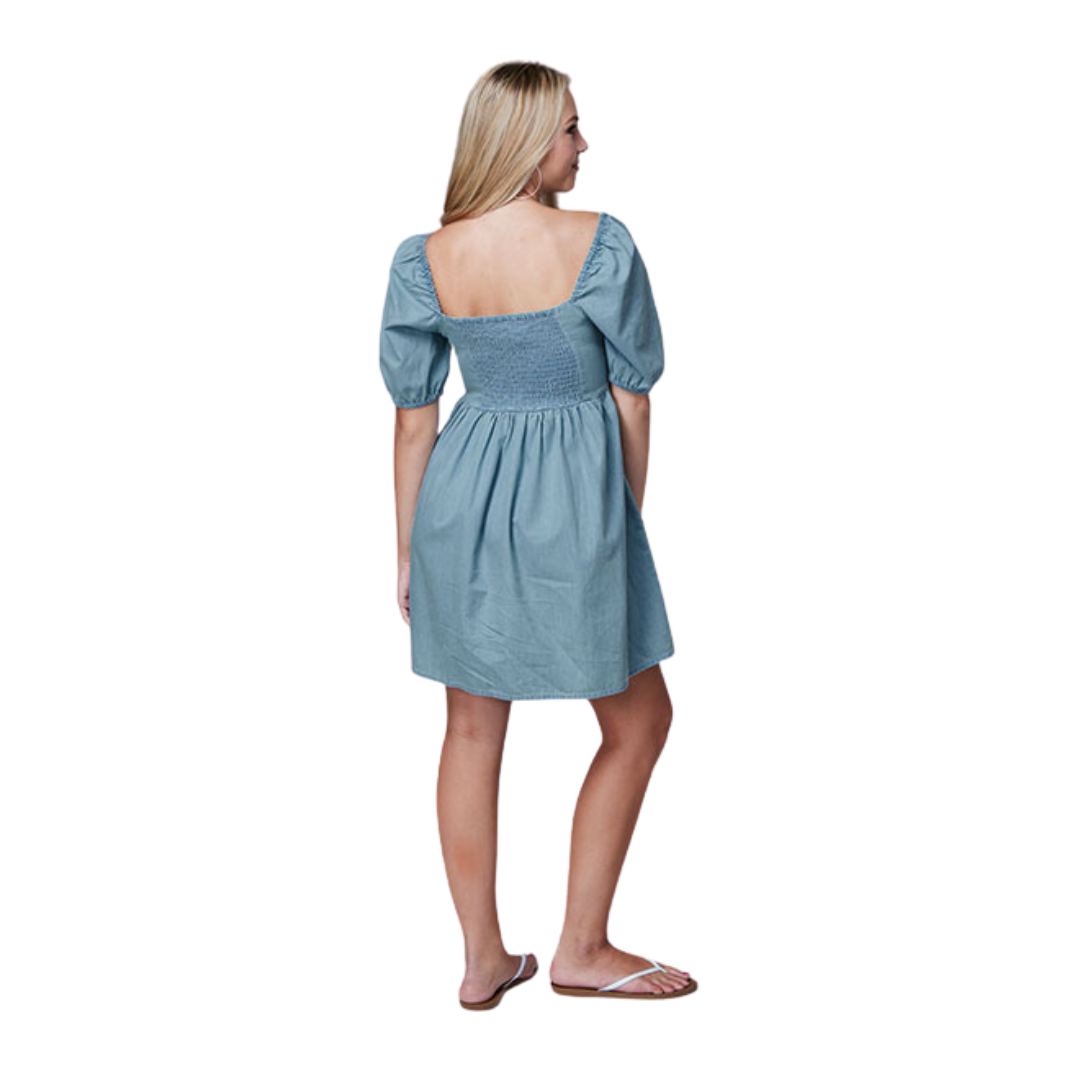 Roper Women's Denim Light Blue Dress