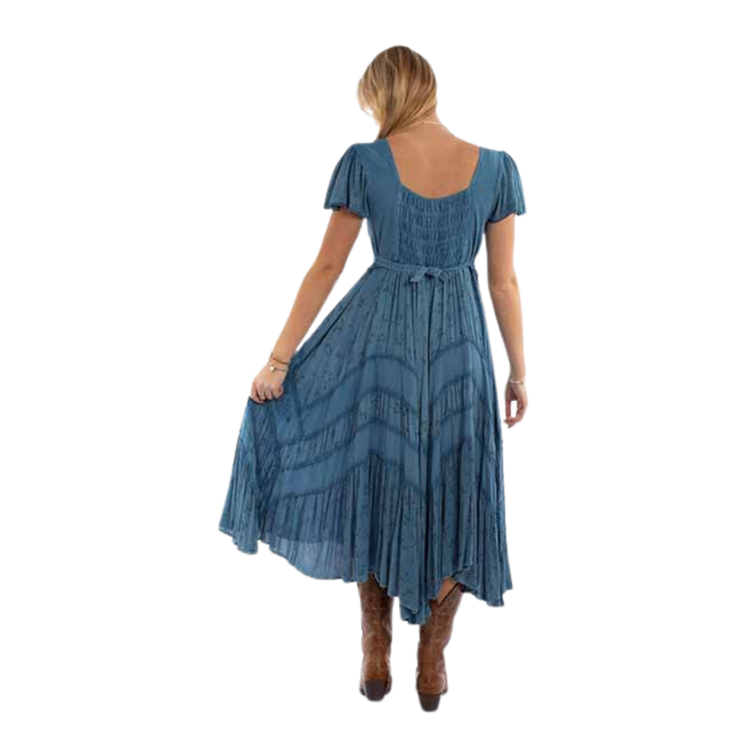 Scully Leathers Women's Long Blue Dress