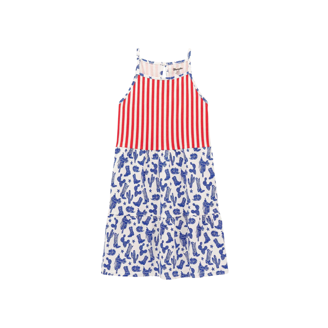 Wrangler Youth Girl's Americana Western Tank Dress