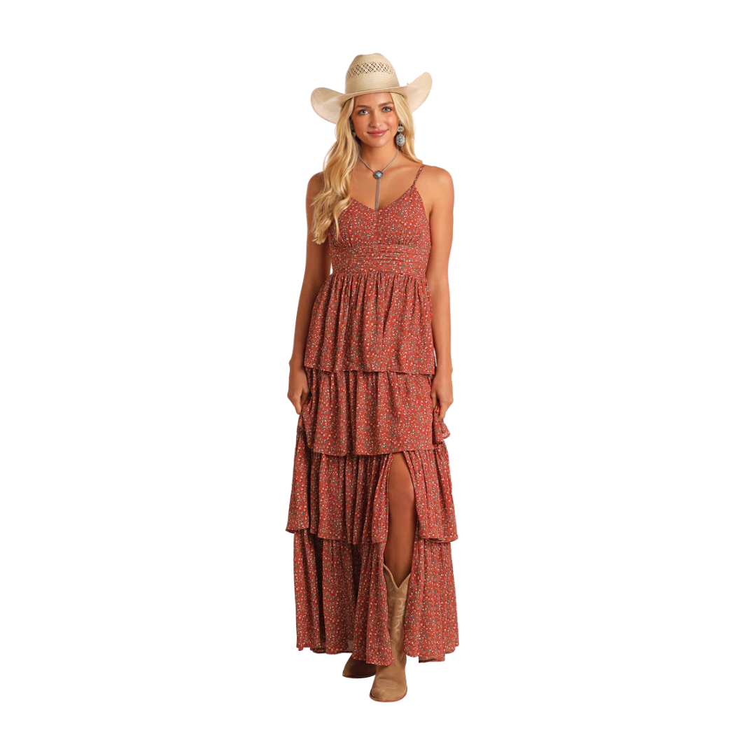 Rock & Roll Women's Conversational Print Midi Dress