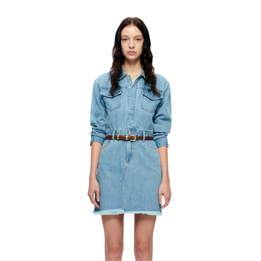 Bayeas Women's The Resa Denim Shirt Light Blue Dress