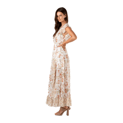 Miss Me Women's Floral Printed White Dress| Western Style and Quality Miss Me Women's Floral Printed White Dress| Western Style and Quality