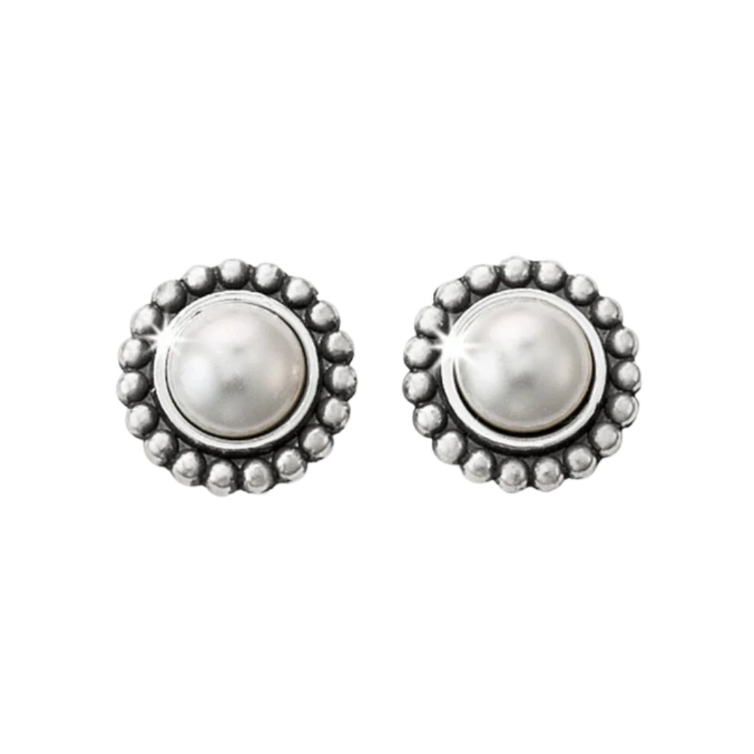 Brighton Women's Luster Mini Post Grey Earrings