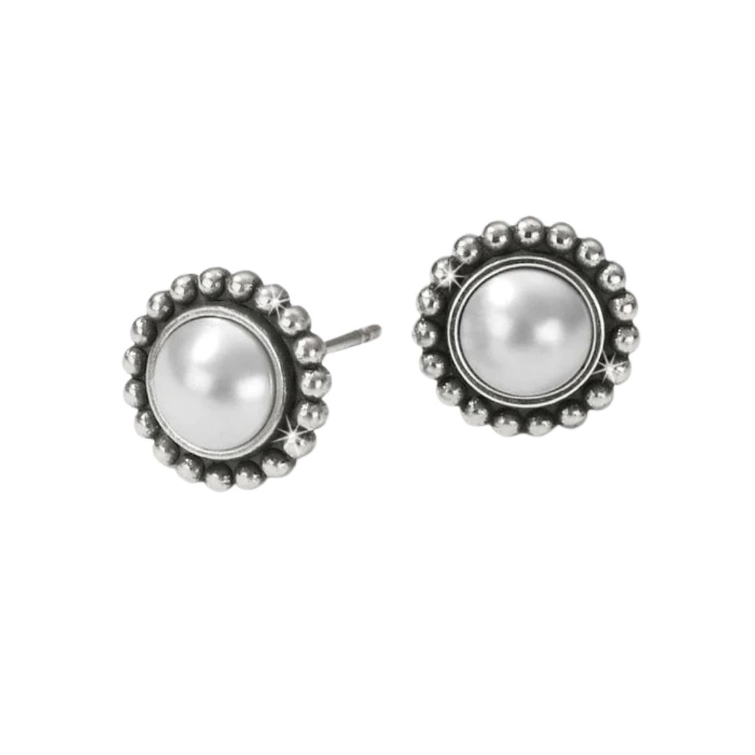 Brighton Women's Luster Mini Post Grey Earrings