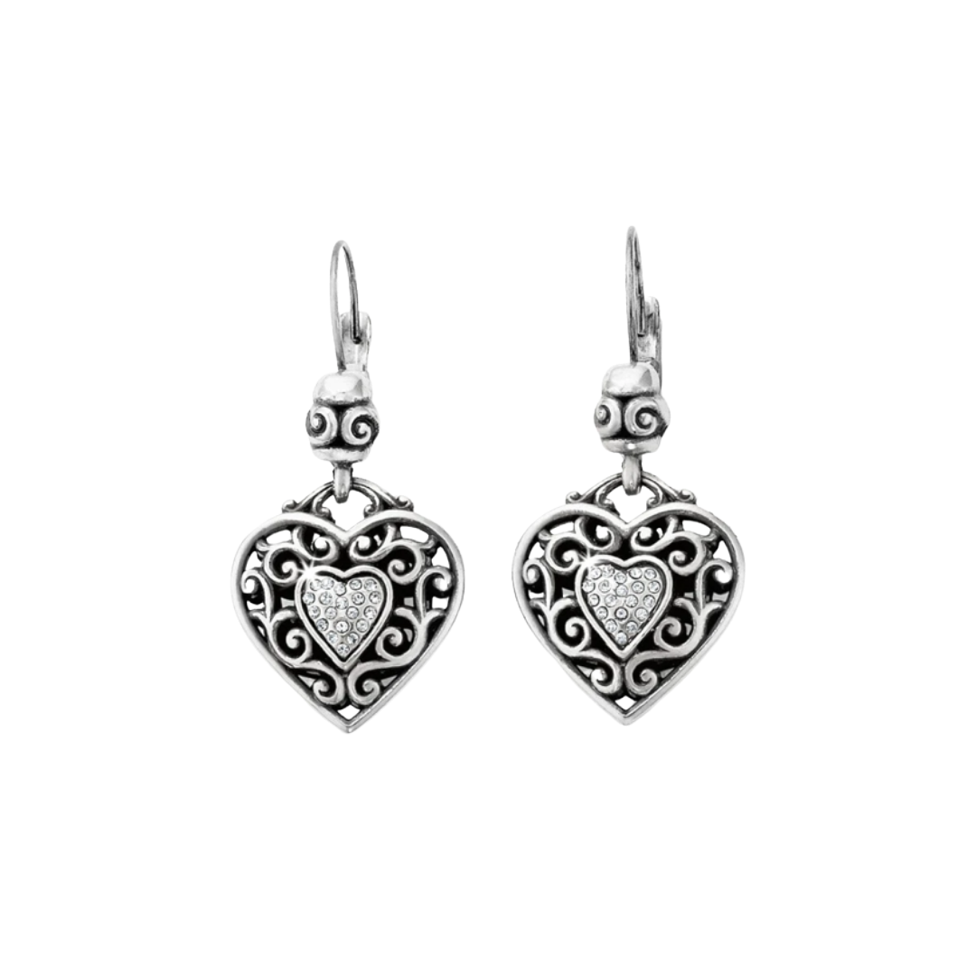 Brighton Women's Intrigue French Wire Grey Earrings