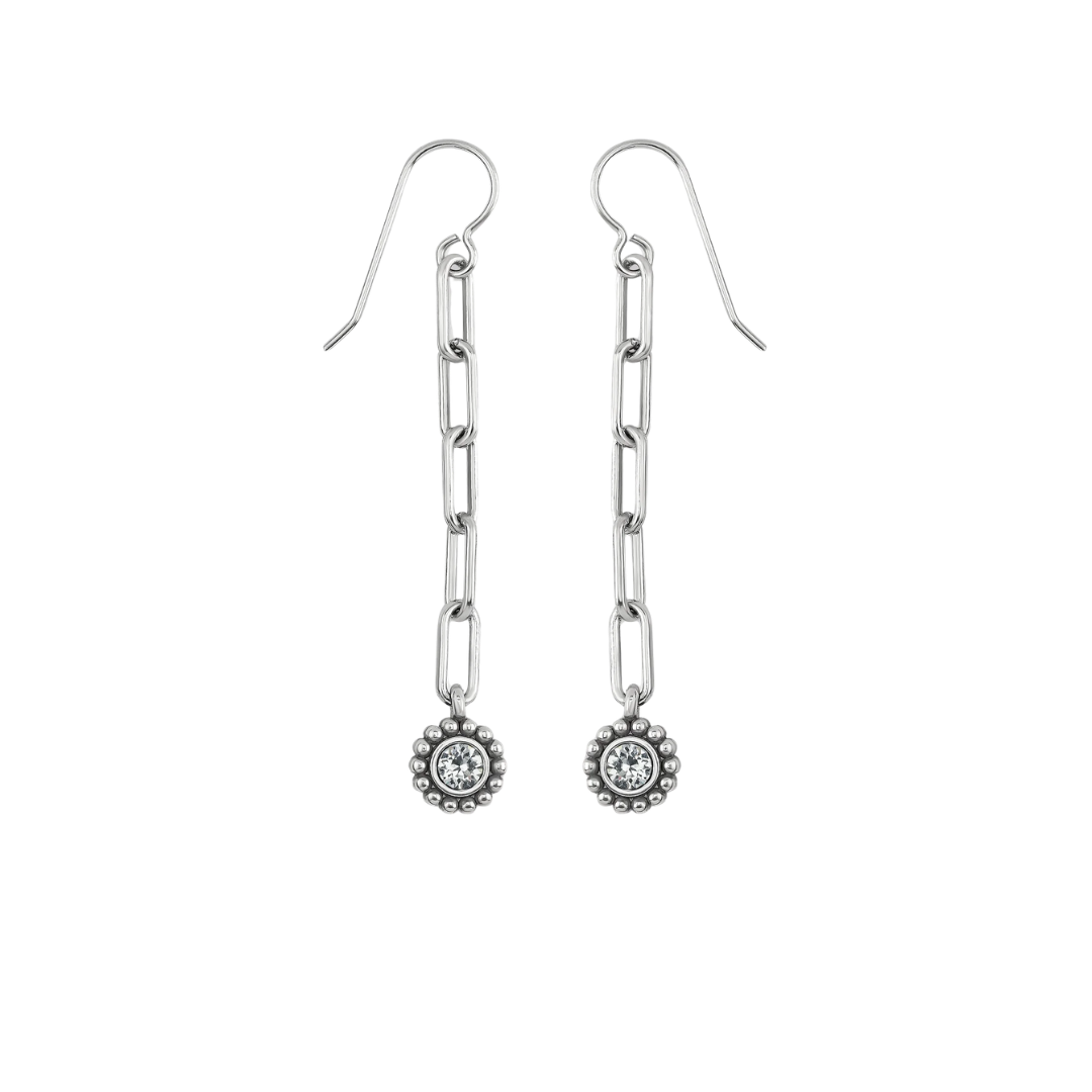 Brighton Women's Twinkle Linx French Grey Earrings