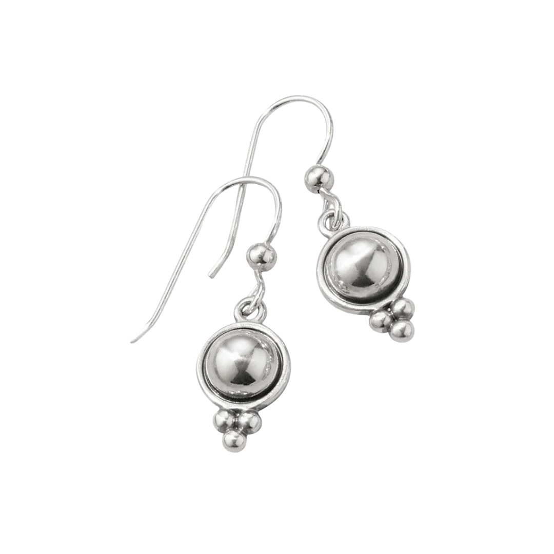 Brighton Women's Pretty Tough Stud French Grey Earrings