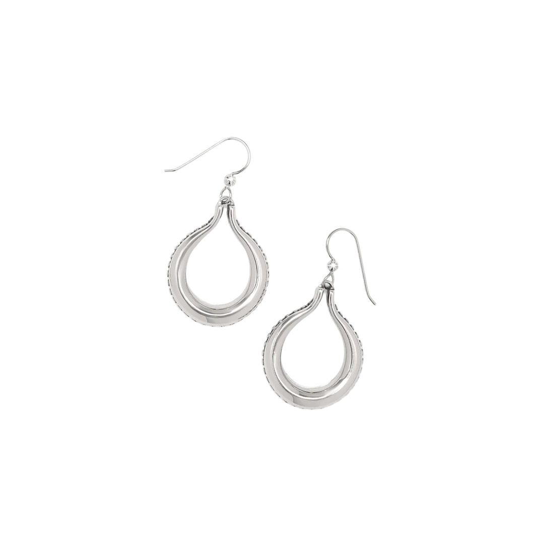 Brighton Women's Pretty Tough Arch French Wire Silver Earrings