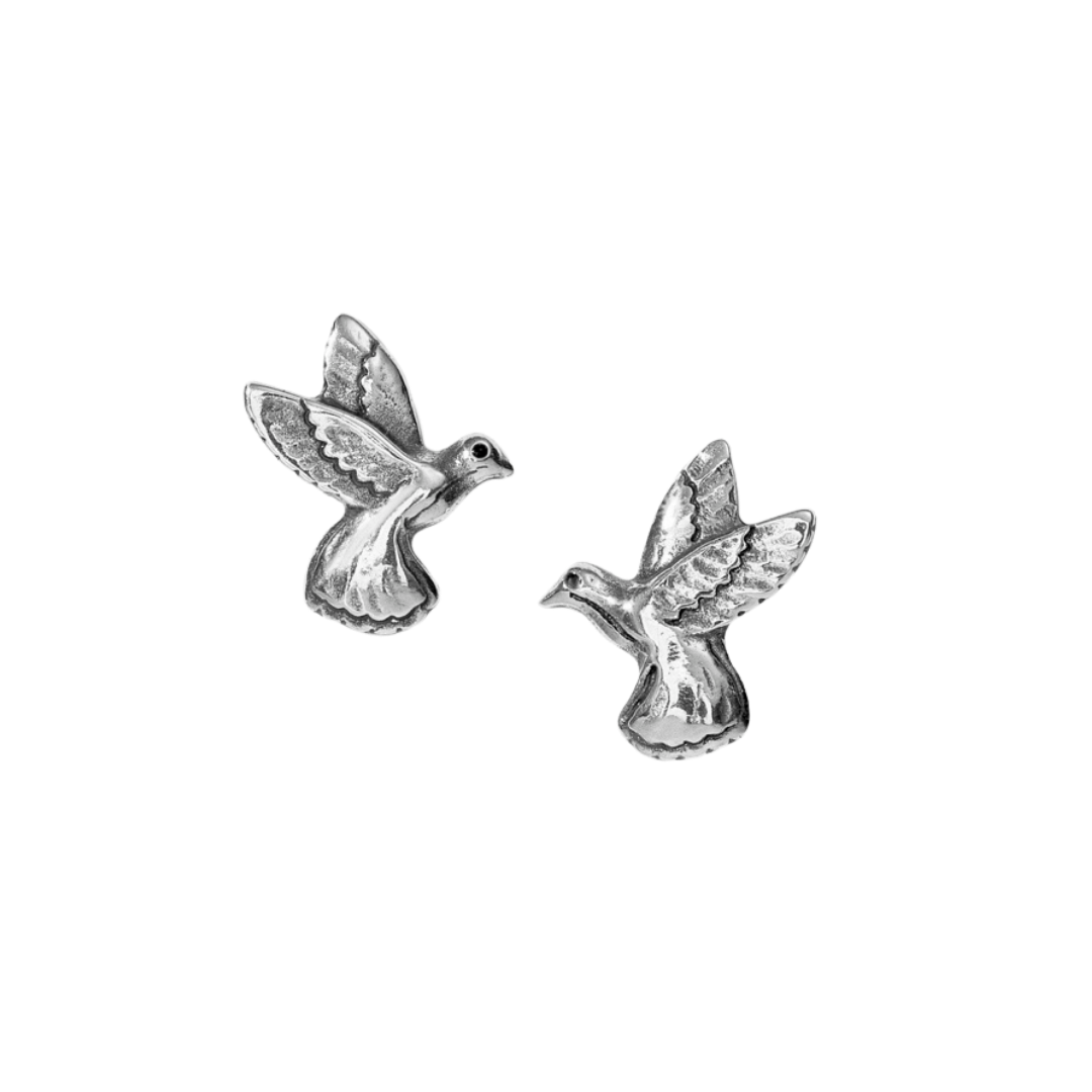 Brighton Women's Hummingbird Mini Post Grey Earrings