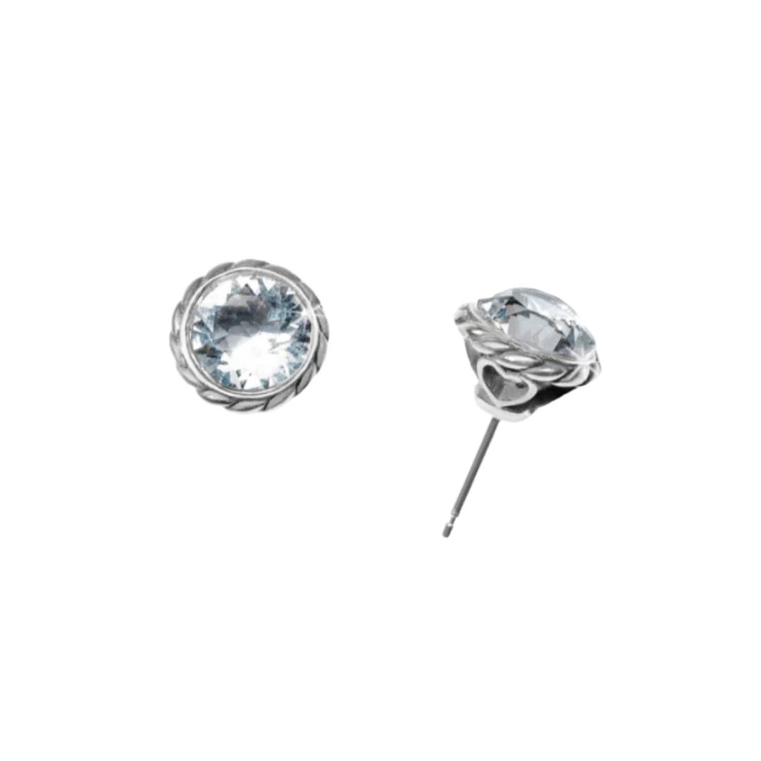 Brighton Women's Iris Stud Grey Earrings