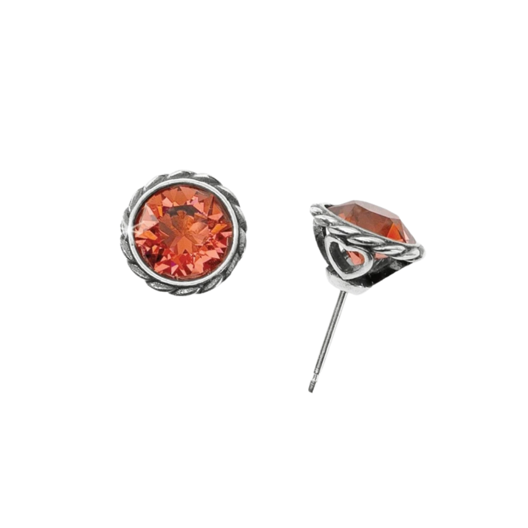 Brighton Women's Iris Stud Pink Earrings