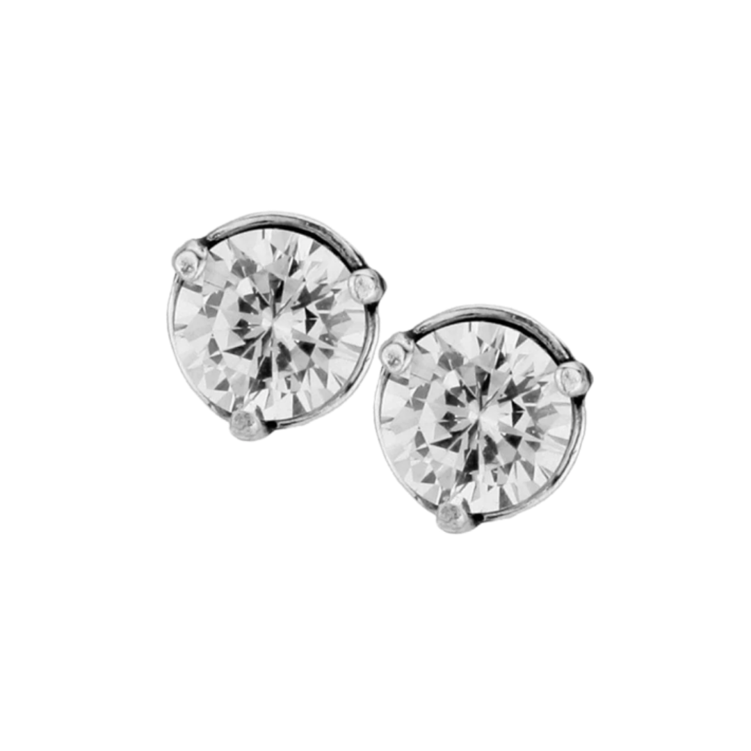 Brighton Women's Brilliance 7MM Grey Earrings