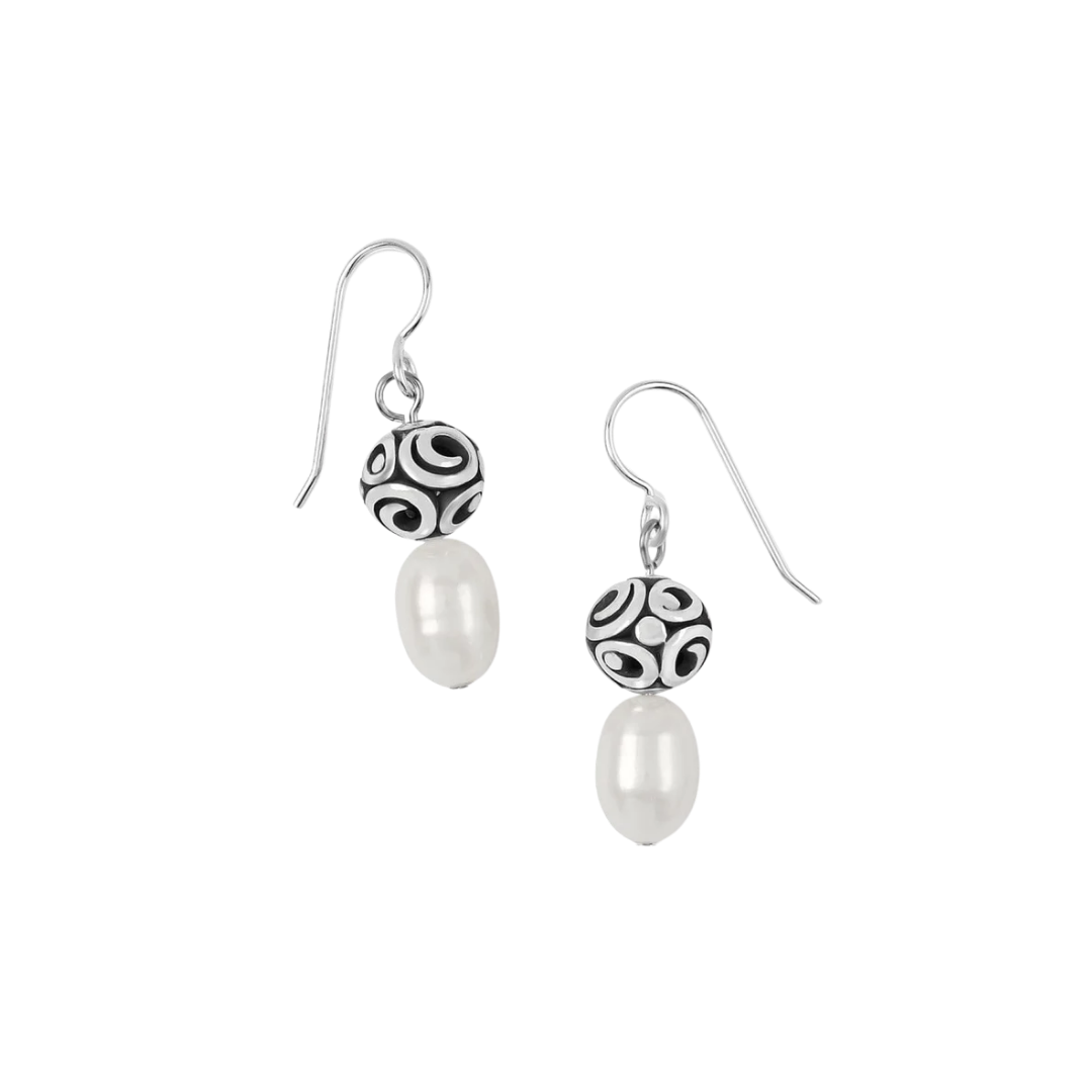 Brighton Women's Contempo Pearl French Grey Earrings