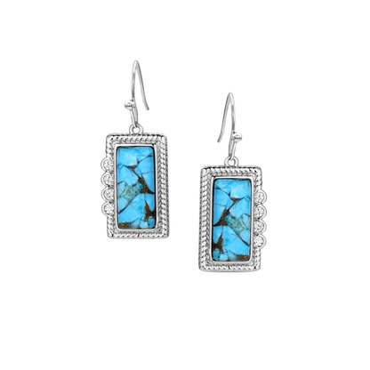 Montana Silversmiths Women's Summer Rain Turquoise Earrings
