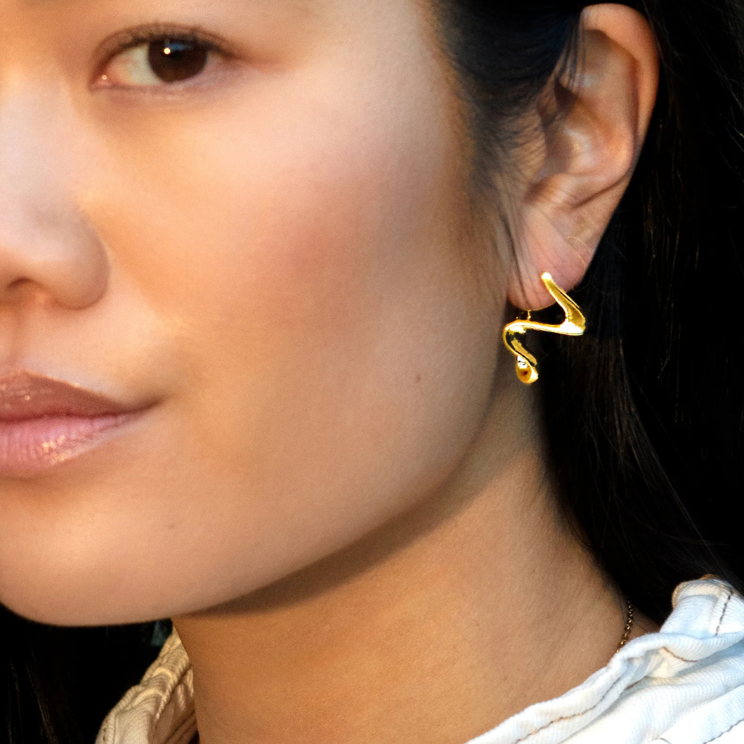 Peter & June Women's River Wild Gold Hoops