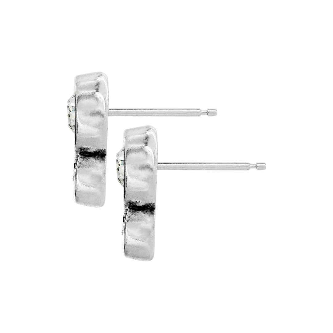 Brighton Women's Infinity Sparkle Post Grey Earrings