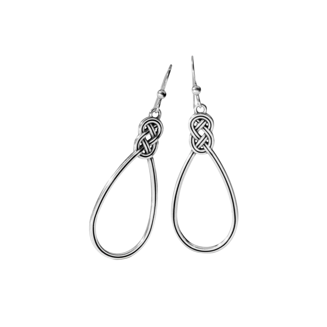 Brighton Women's Interlok French Wire Grey Earrings