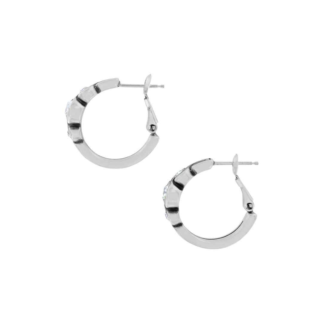 Brighton Women's Infinity Sparkle Hoop Grey Earrings