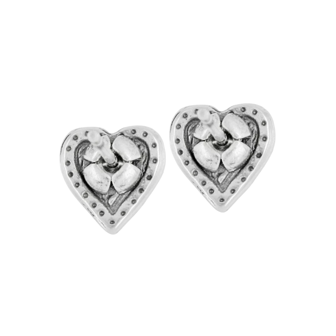 Brighton Women's Rendezvous Mini Post Grey Earrings