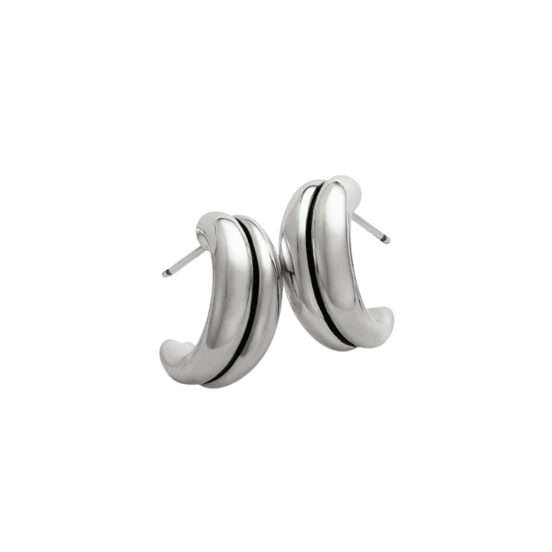 Brighton Women's Pretty Tough Groove Post Hoop Earrings