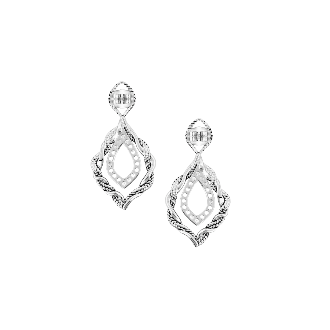 Montana Women's Twisted Time Crystal Turquoise Earrings
