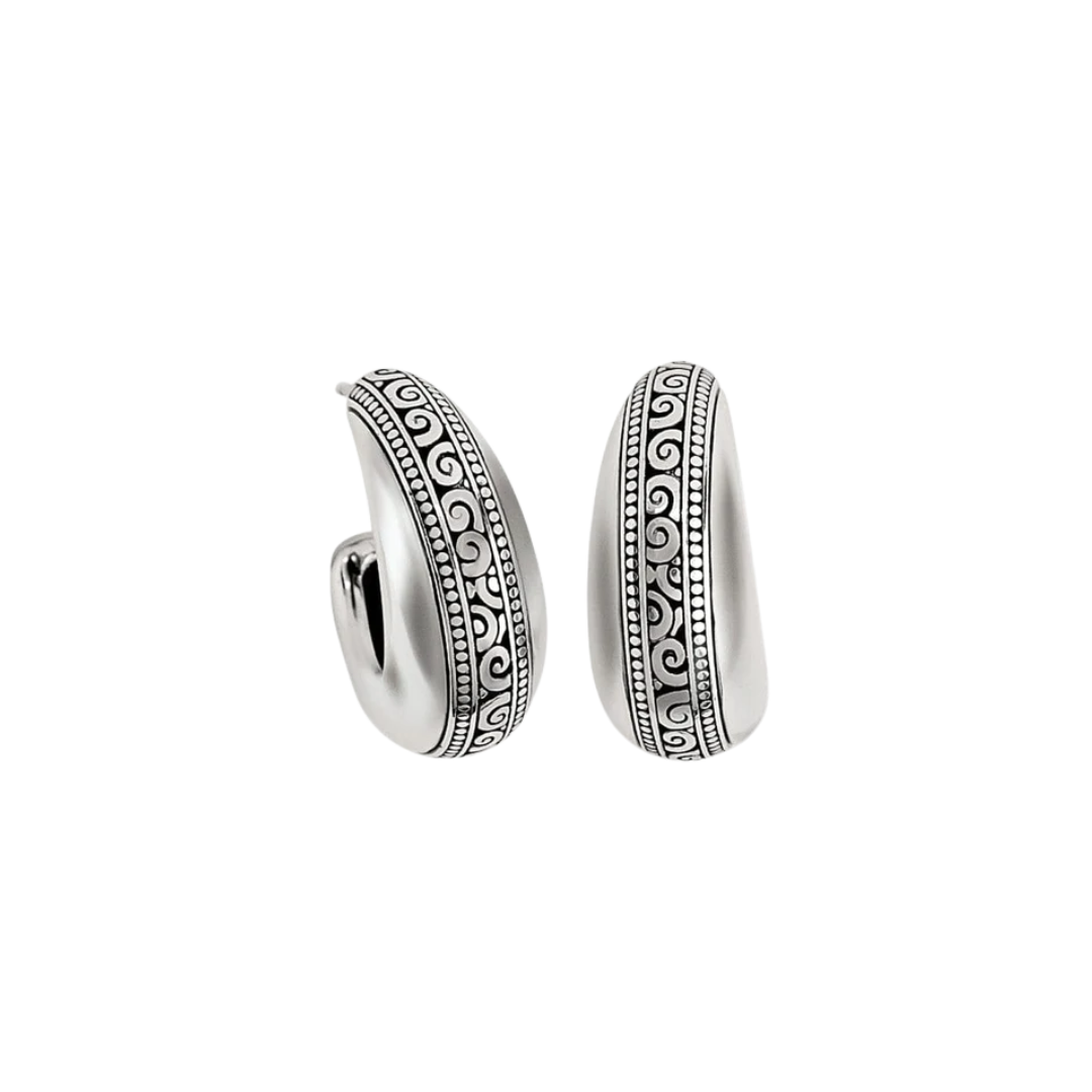 Brighton Women's Mingle Adore Hoop Grey Earrings