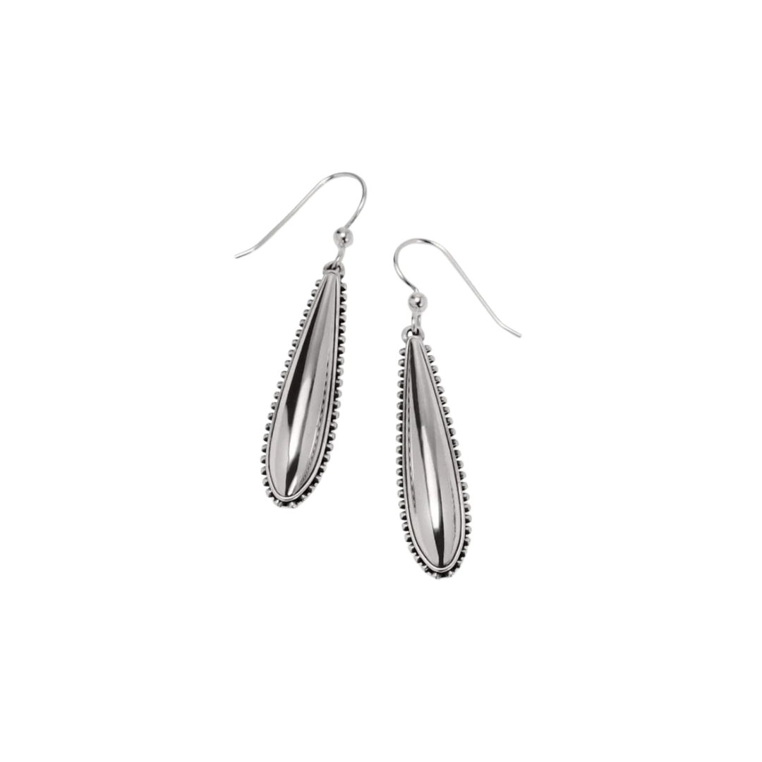 Brighton Women's Pretty Tough Small Droplet French Wire Silver Earrings