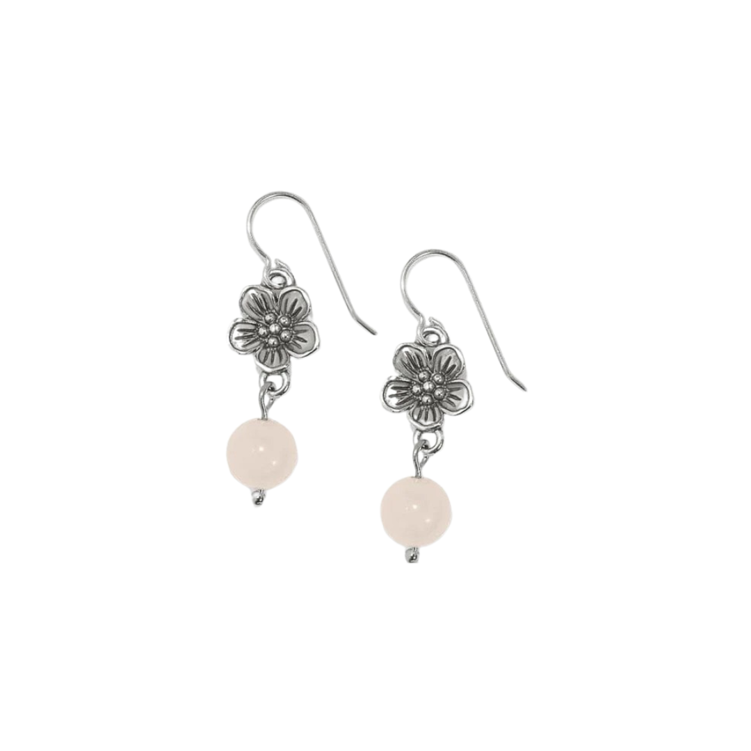 Brighton Women's Sakura Beaded French Wire Silver Pink Earrings