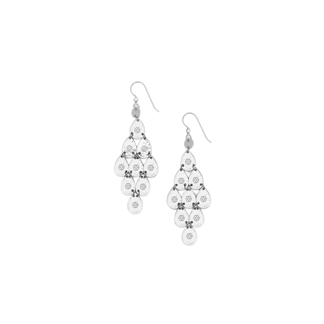 Brighton Women's Palm Canyon Teardrop French Wire Silver Earrings