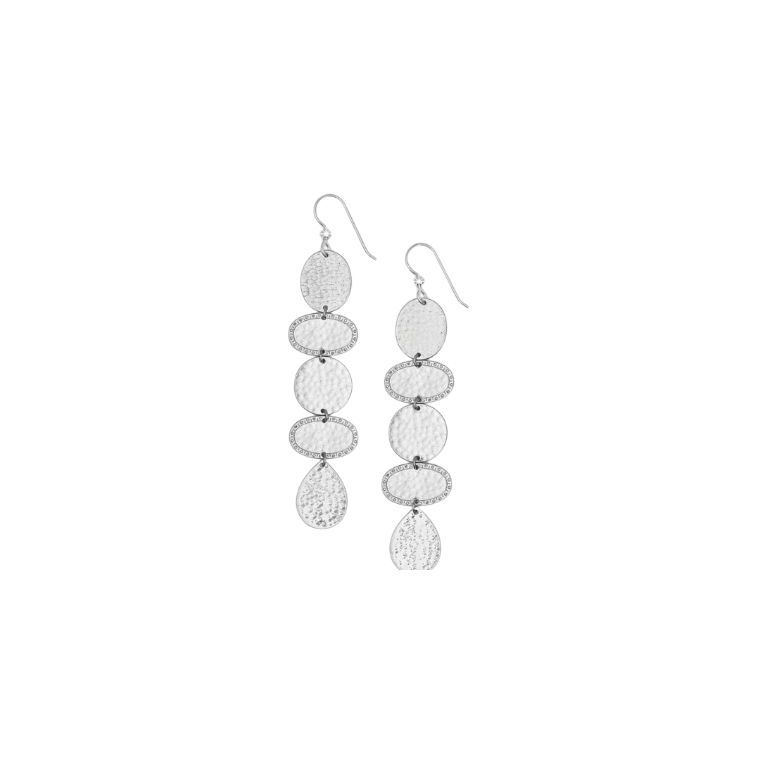 Brighton Women's Palm Canyon Long French Wire Silver Earrings