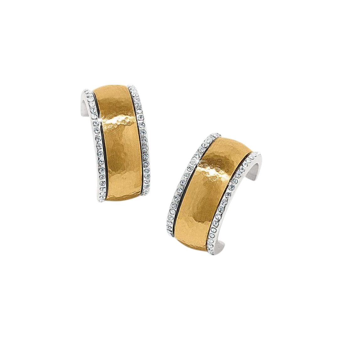 Brighton Women's Meridian Geo Small Hoop Gold Earrings