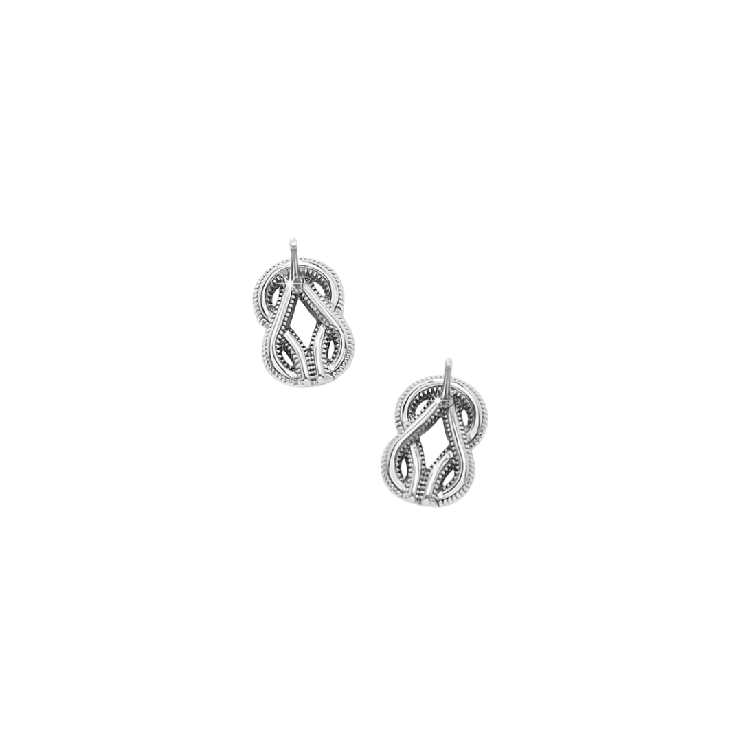 Brighton Women's Interlok Harmony Luxe Post Silver Earrings