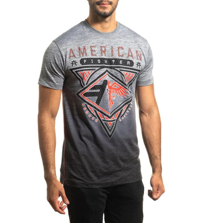 American Fighter Men's Redvale Crew Neck Tee: Bold Western Style