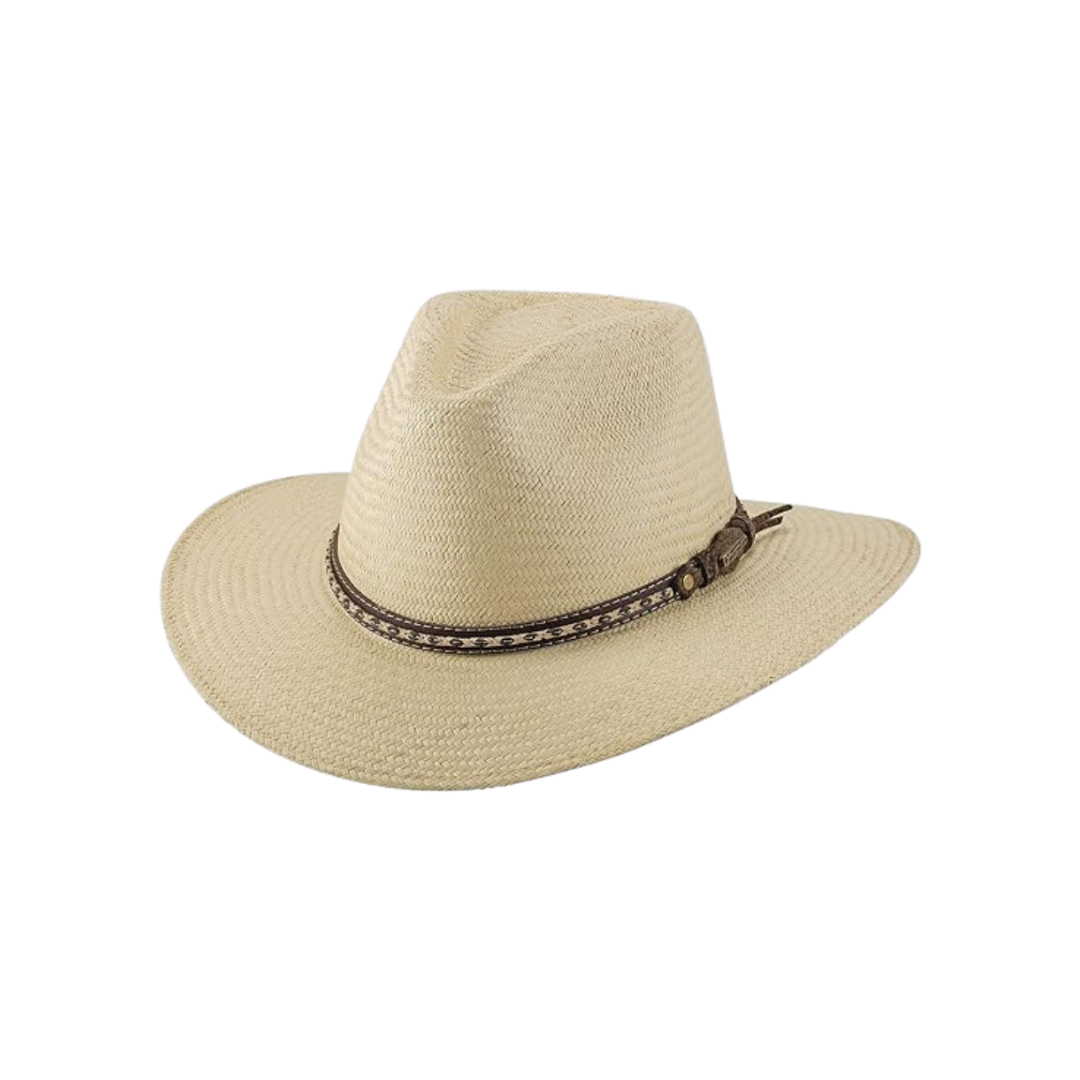 Bullhide Men's Governor Genuine Panamas Brim Natural Hat