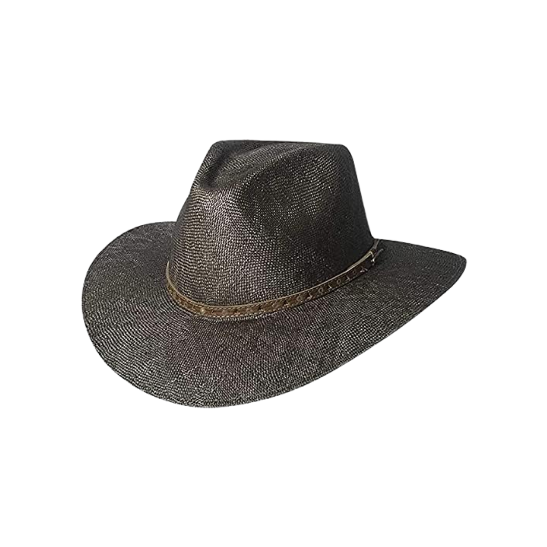 Bullhide Men's Brittoli Collection Spice Island Bao Straw Black Hat