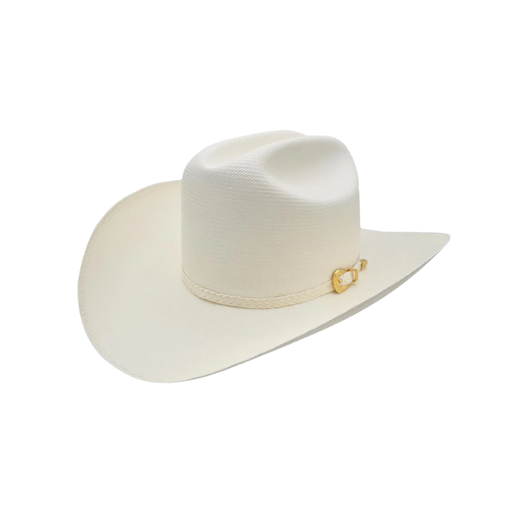 Milano Men's Larry Mahan 20x Sonora 4 Straw White Hat